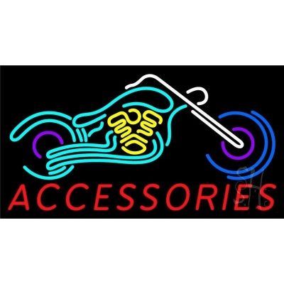 Everything Neon N105-5596 Accessories Block Bike Logo LED Neon Sign 13 x 24 - inches 