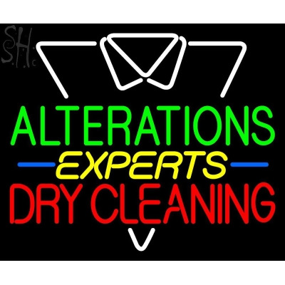 Everything Neon N500-6725 Custom Dry Cleaning Experts LED Neon Sign 2 20" Tall x 24" Wide 