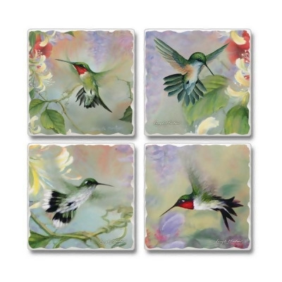 Counter Art CART0500727 Natures Gift of Feathers Coasters Assorted Color 