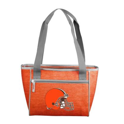 Logo Chair 608-83-CR1 NFL Cleveland Browns Crosshatch Cooler Tote Bag Holds for 16 Cans 