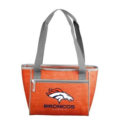 Logo Chair 610-83-CR1 NFL Denver Broncos Crosshatch Cooler Tote Bag Holds for 16 Cans 