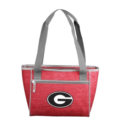Logo Chair 142-83-CR1 NCAA Georgia Bulldogs Crosshatch Cooler Tote Bag Holds for 16 Cans 