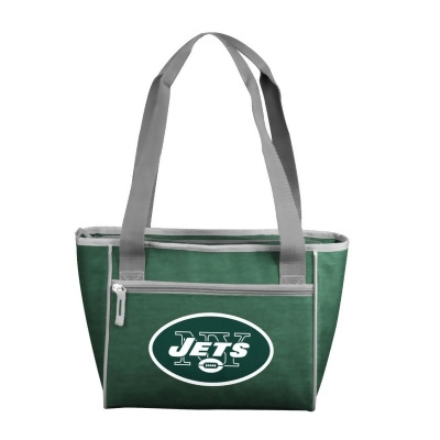 Logo Chair 622-83-CR1 NFL New York Jets Crosshatch Cooler Tote Bag Holds for 16 Cans 