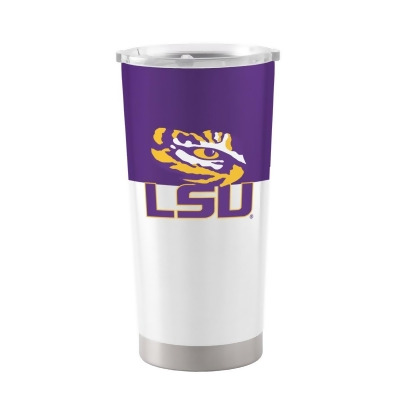 Logo Chair 162-S20T-11 20 oz NCAA LSU Tigers Colorblock Stainless Tumbler 