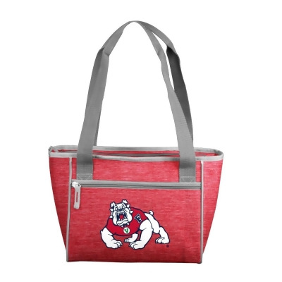 Logo Chair 140-83-CR1 NCAA Fresno State Bulldogs Crosshatch Cooler Tote Bag Holds for 16 Cans 