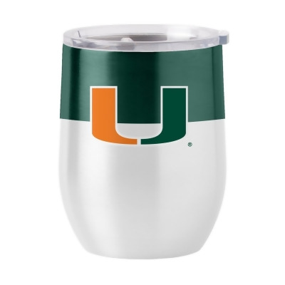 Logo Chair 169-S16CB-1 16 oz NFL Miami Dolphins Gameday Stainless Curved Beverage Can 