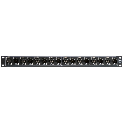 Broadcast Devices BDI-DIP-100 Digital XLR 19 in. Audio Interface Panel with 2 Sets of 8 XLR AES3 Male-Female Iinput & Output 