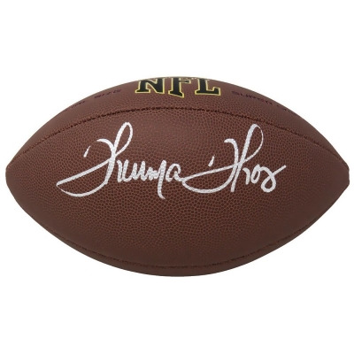 Schwartz Sports Memorabilia THOFTB303 NFL Thurman Thomas Signed Wilson Super Grip Football - Full Size 