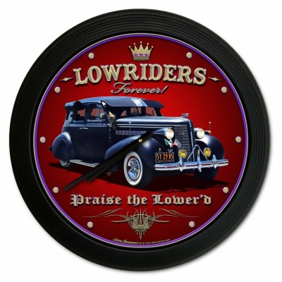 Past Time Signs LG905-CLOCK 18 x 18 in. Lowriders Forever Clock 