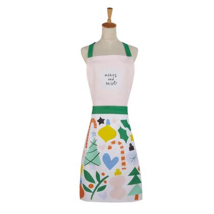 Peking Handicraft 02APS46C 22 x 30 in. Holiday Icons M-2 Apron - Pack of 2 