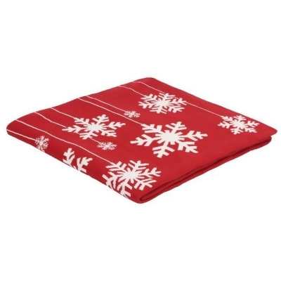 Safavieh HOL2015A-5060 Frosty Throw, Red & White 