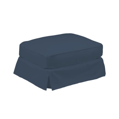 Sunset Trading Horizon Ottoman Slipcover Only Navy Blue - 18 x 33 x 25 in. 