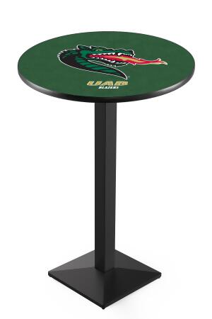 L217 University of Alabama at Birmingham 36" Tall - 30" Top Pub Table with Black Wrinkle Finish 