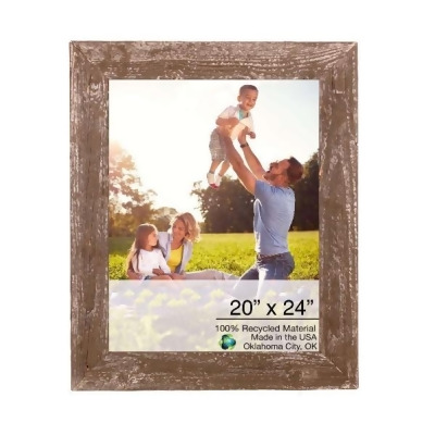 HomeRoots 386527 20 x 24 in. Rustic Farmhouse Espresso Wood Picture Frame 