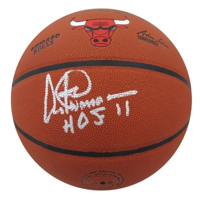 Schwartz Sports Memorabilia GILBSK209 Artis Gilmore Signed Wilson Chicago Bulls Logo NBA Basketball with HOF11 