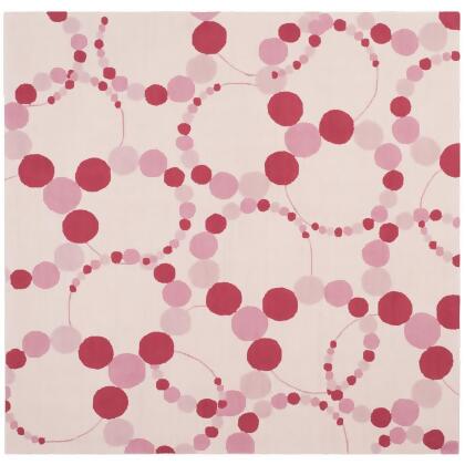 Safavieh SFK214A-6SQ 6 x 6 ft. Safavieh Kids Hand Tufted Square Area Rug, Ivory & Pink 