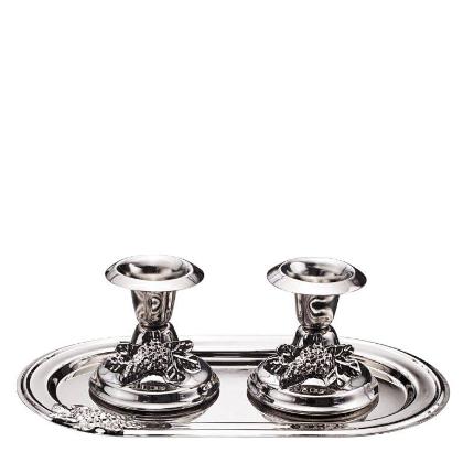 Nua 58108 Small Candle Stick Set with Tray 