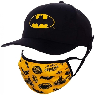 Batman 836313 DC Comics Symbol Face Mask & Snapback Hat Combo 