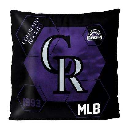 Northwest 1MLB-23500-0009-RET 16 x 16 in. Colorado Rockies Reverse Velvet Pillow 