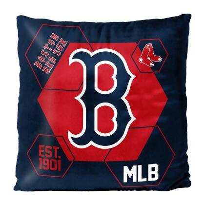 Northwest 1MLB-23500-0004-RET 16 x 16 in. Boston Red Sox Reverse Velvet Pillow 