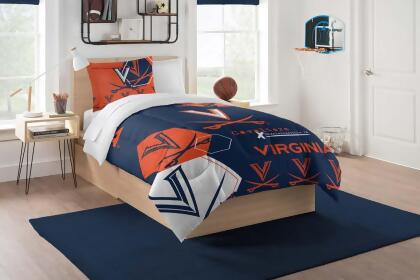 Northwest 1COL-86201-0073-EDC Virginia Cavaliers Hexagon Twin Size Comforter Set 