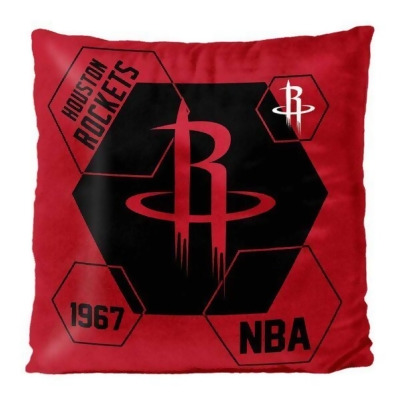 Northwest 1NBA-23500-0010-RET 16 x 16 in. Houston Rockets Reverse Velvet Pillow 