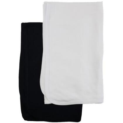 Bambini CS-0198 30 x 40 in. Receiving Blankets, White & Black - 2 per Pack