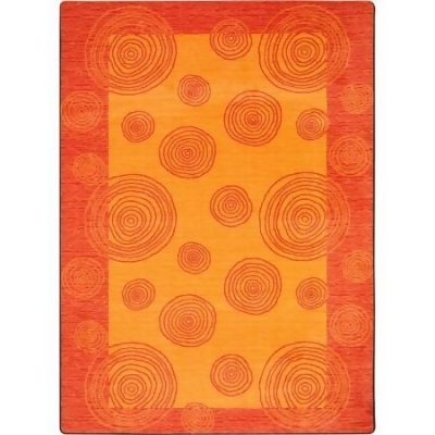 Joy Carpets 1703B-03 Kid Essentials Whimzi Rectangle Teen Area Rugs 03 Orange - 3 ft. 10 in. x 5 ft. 4 in. 