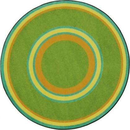 Joy Carpets 1726E-06 Kid Essentials Ripples Round Misc Sold Color Area Rugs 06 Retro - 7 ft. 7 in. 