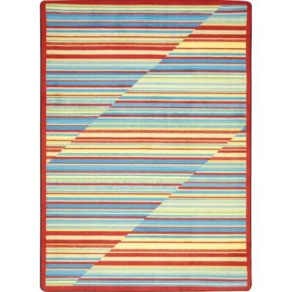 Joy Carpets 1723D-02 Kid Essentials Rhythm Rectangle Teen Area Rugs 02 Tropical - 7 ft. 8 in. x 10 ft. 9 in.