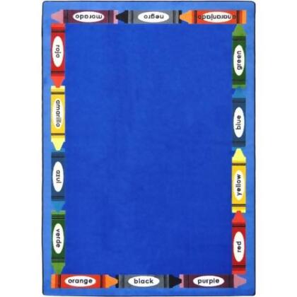 Joy Carpets 1720D Kid Essentials Bilingual Colors Language & Literacy Rectangle Rugs Multi Color - 7 ft. 8 in. x 10 ft. 9 in. 