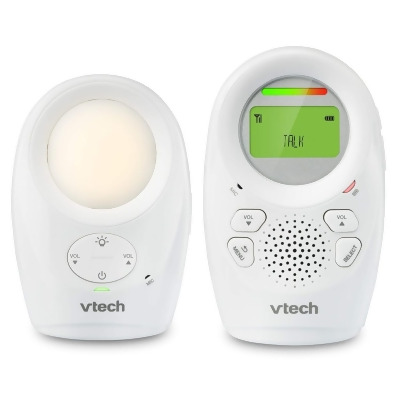 Vtech DM1211 Enhanced Range Digital Audio Baby Monitor, Silver & White 