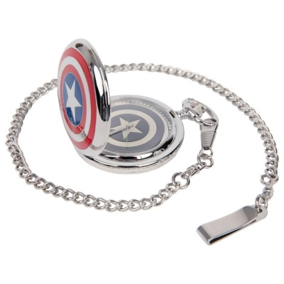 Captain America 834262 Avengers Captain America Shield & Logo Pocket Watch 