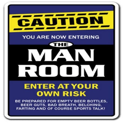 SignMission D-5-Z-Manroom the Man Room Novelty Sticker 