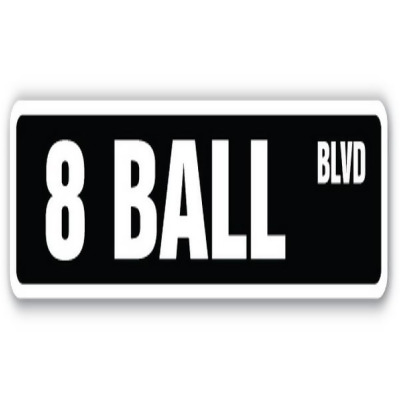 SignMission SS-836-8 BALL 36 in. 8 Ball Street Sign - Billiards Pool Cue Pooltable Darts 