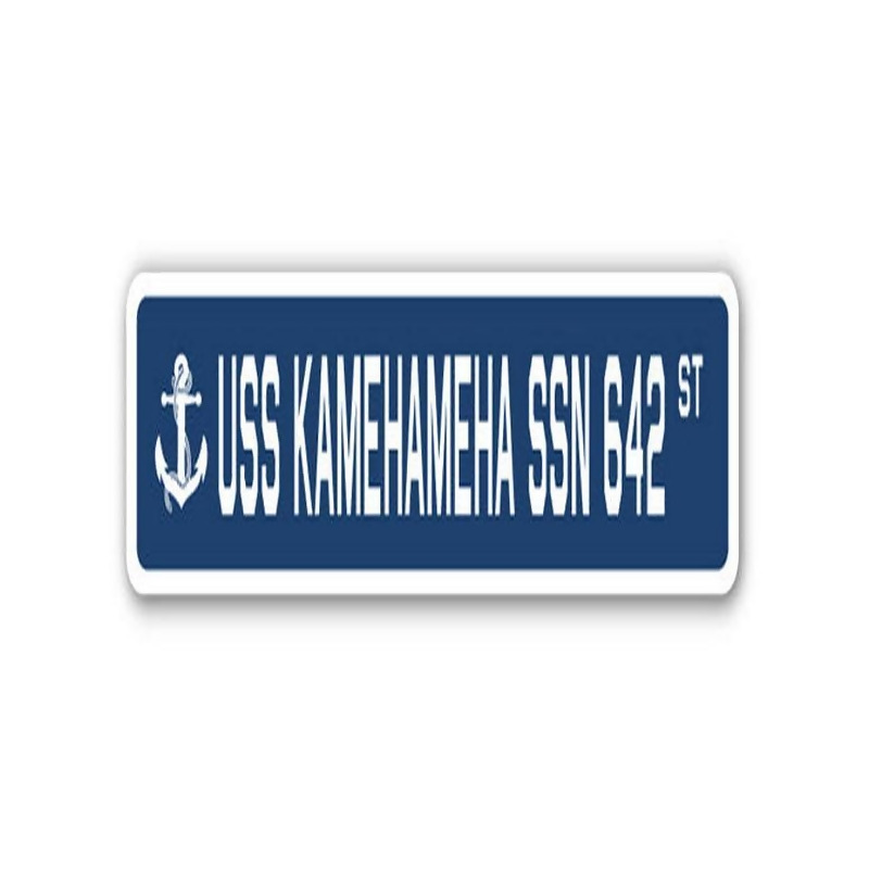 USS KAMEHAMEHA SSN 642 Street Sign us navy ship veteran sailor gift 