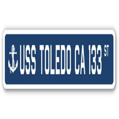 SignMission SSN-624-Toledo Ca 133 USS Toledo CA 133 Street Sign - US Navy Ship Veteran Sailor Gift 