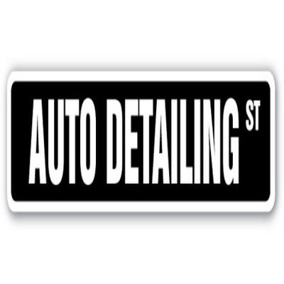 SignMission SS-836-AUTO DETAILING 36 in. Auto Detailing Street Sign - Car Dealership Workshop Detailing 