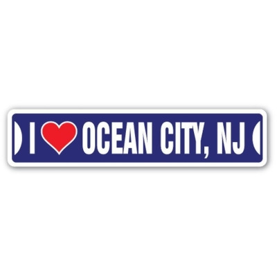SignMission SS-I LOVE OCEAN CITY NJ I Love Ocean City Nj Street Sign - Beach Summertime Summer Boardwalk 