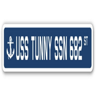 SignMission SSN-624-Tunny Ssn 682 USS Tunny SBN 682 Street Sign - US Navy Ship Veteran Sailor Gift 