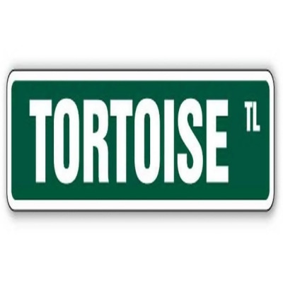 SignMission SS-Tortoise 18 in. Tortoise Street Sign - Turtle Turtles Lover Collector Fun 