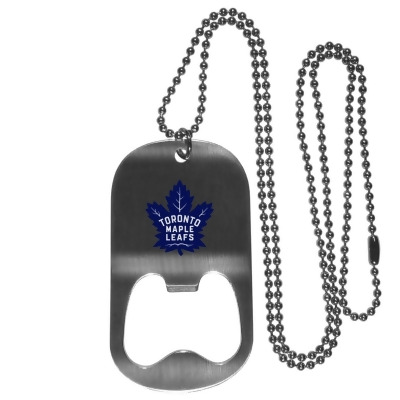 Siskiyou HBTN85 20 in. Unisex NHL Toronto Maple Leafs Bottle Opener Tag Necklaces 