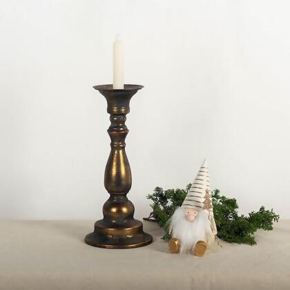 Forpost FP-DAF-078 Aged Gold Color Candle Holder 