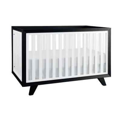 Second Story Home 268-174-0126 Wooster Two Toned Crib Black & White 