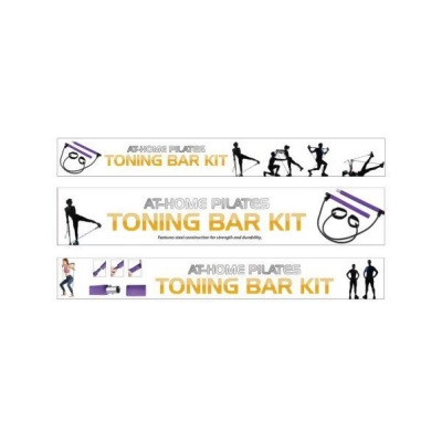 Kole Imports HC489-2 At-Home Pilates Toning Bar Kit - Pack of 2 