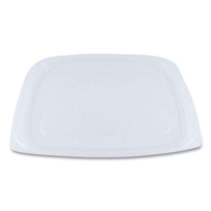 World Centric WORRDLCS24 PLA Rectangular Deli Container Lids for 3-24 oz cups, Clear 