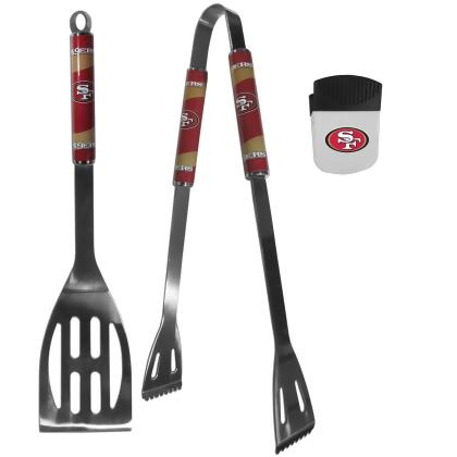  NFL Siskiyou Sports Fan Shop Los Angeles Chargers Steel  Tailgater BBQ Set w/Case 8 piece Gray : Sports & Outdoors