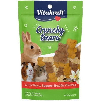 Vitakraft Pet Product 20280 4 oz Crunchy Bears Small Animal Treats 