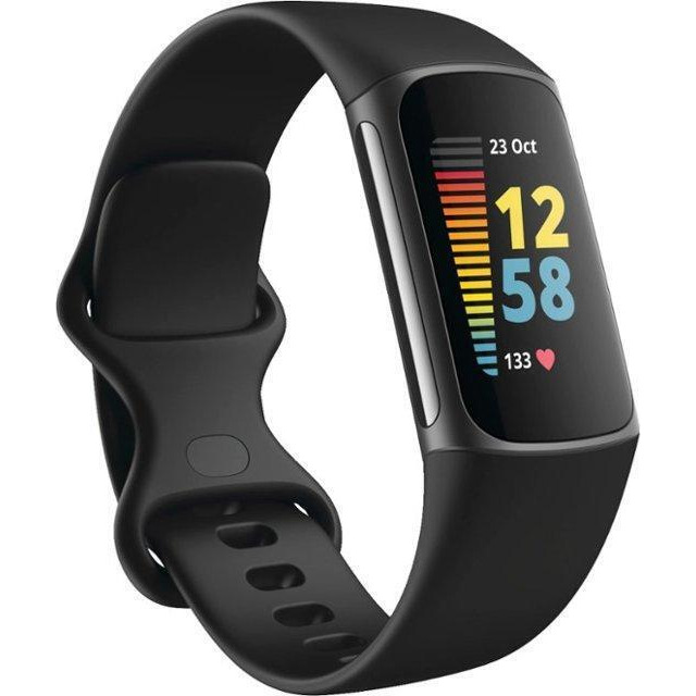 Fitbit FB421BKBK Charge 5 Advanced Fitness & Health Tracker, Black & Graphite