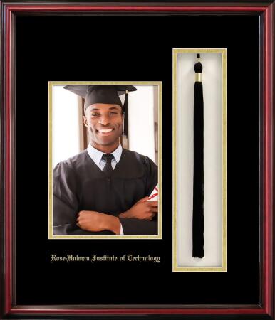 Campus Images IN9945x7PTPC 5 x 7 in. Rose Hulman Institute of Technology Portrait Frame with Tassel Box Petite Cherry 